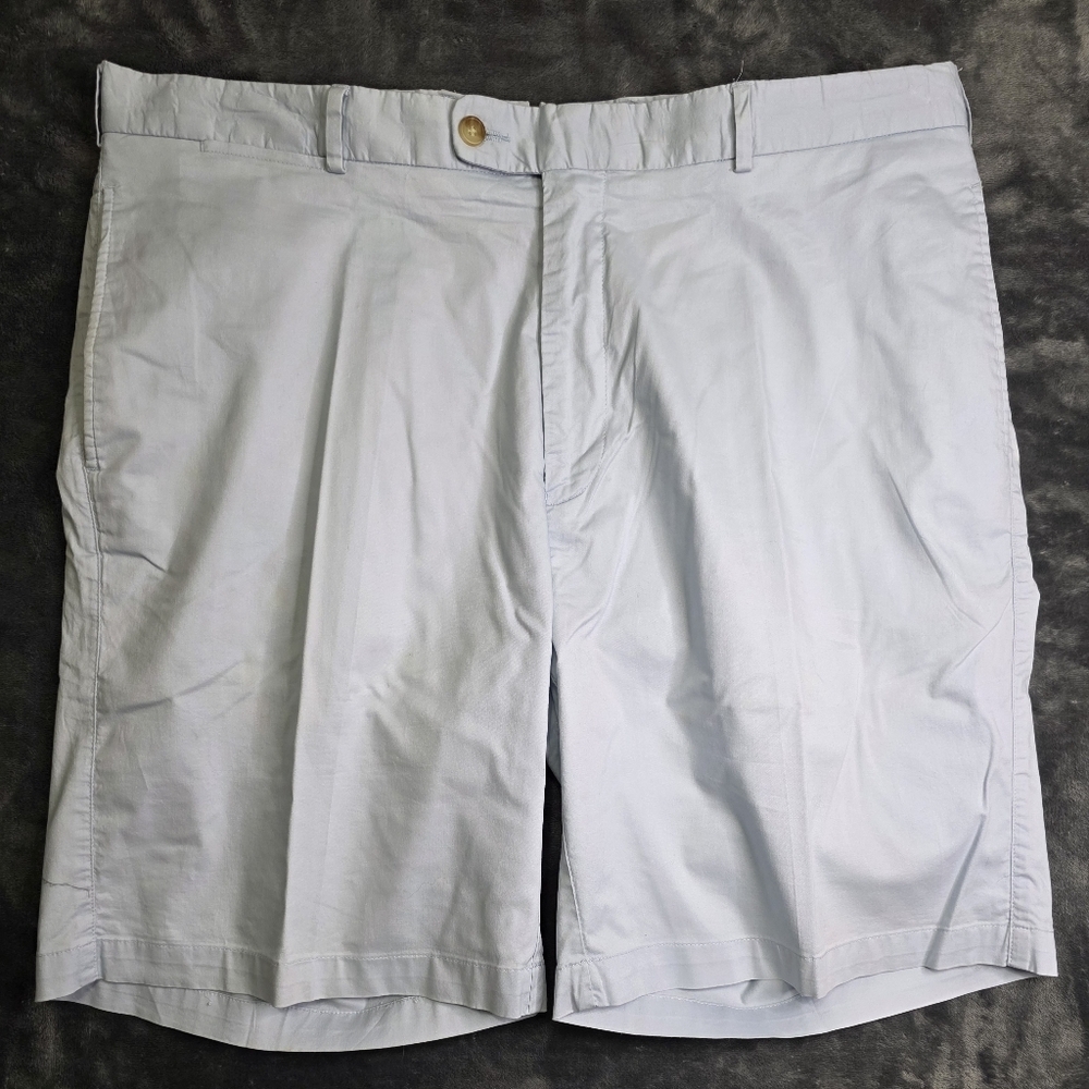Peter Millar Light Blue Flat Front Shorts